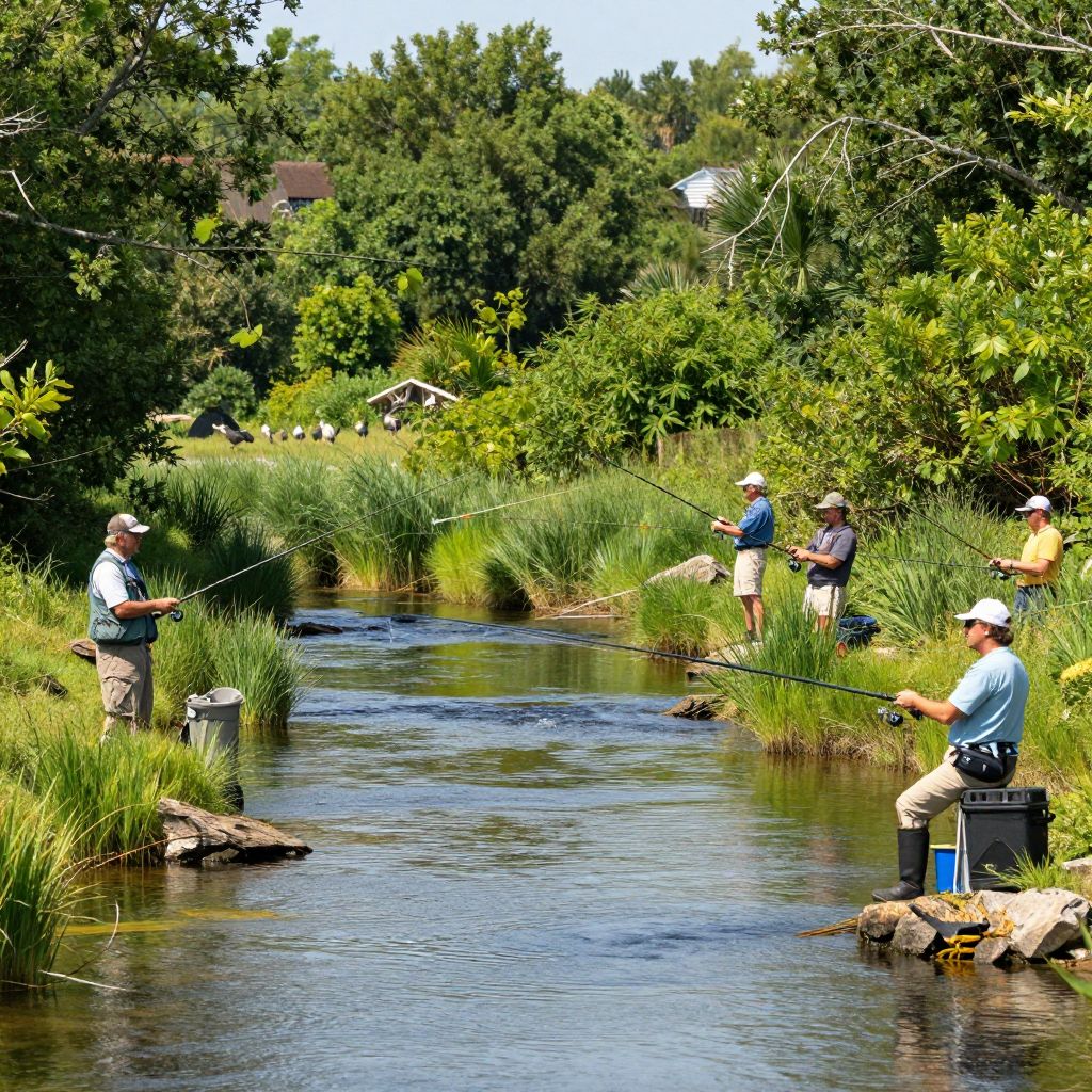 Fishing in Amelia Wildlife Management Area