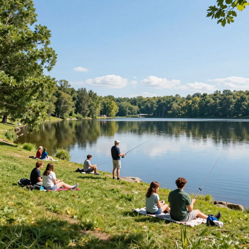 Fishing at Mill Creek Lake