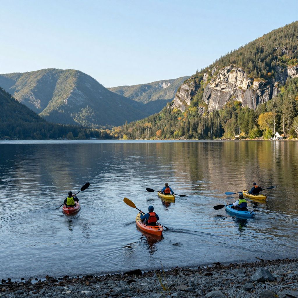 Kayaking on Lake Moomaw