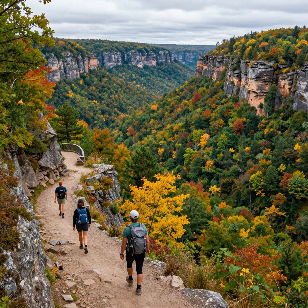 Hiking at Breaks Interstate Park