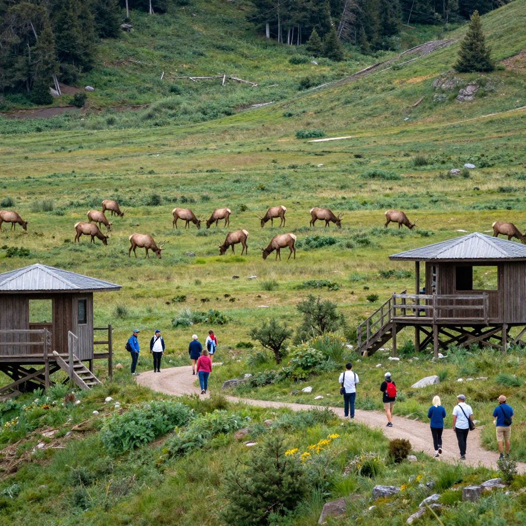 Wild Elk Herds at Poplar Gap