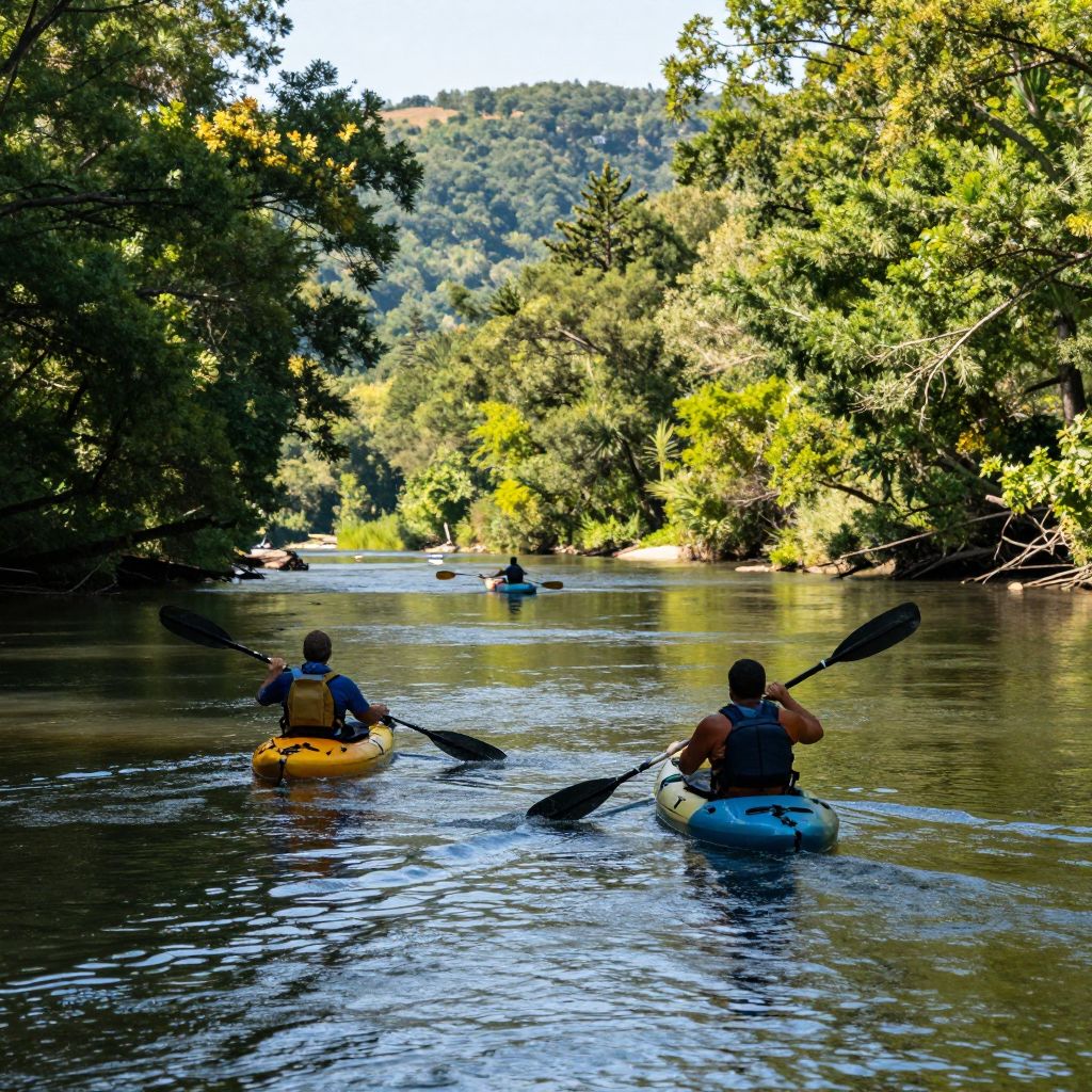 Kayaking on Upper James River