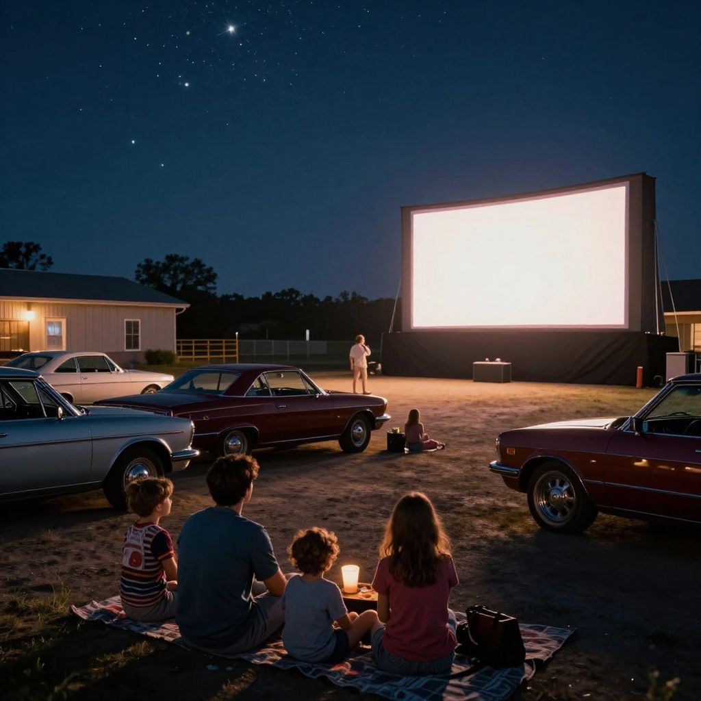 Enjoy a Nostalgic Movie at the Local Drive-In Theater
