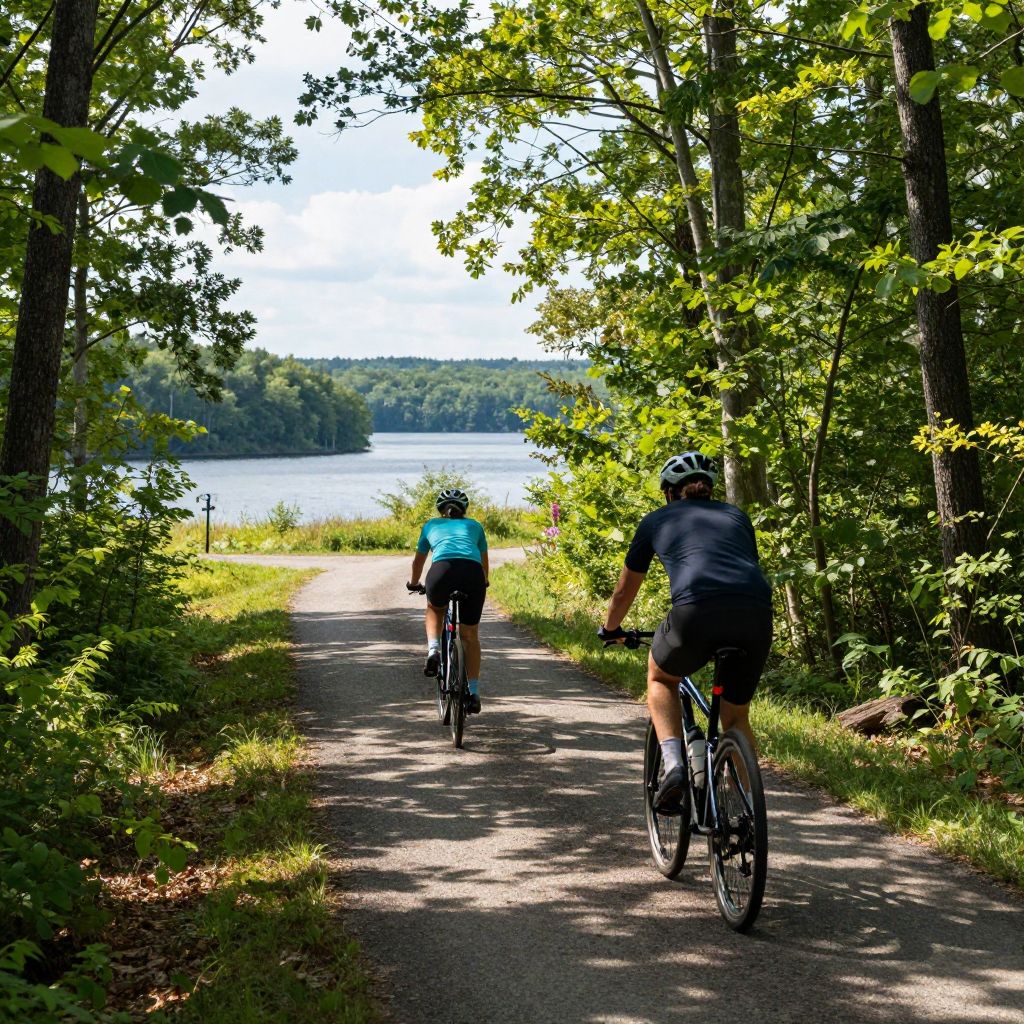 Bike Ride in Occoneechee State Park