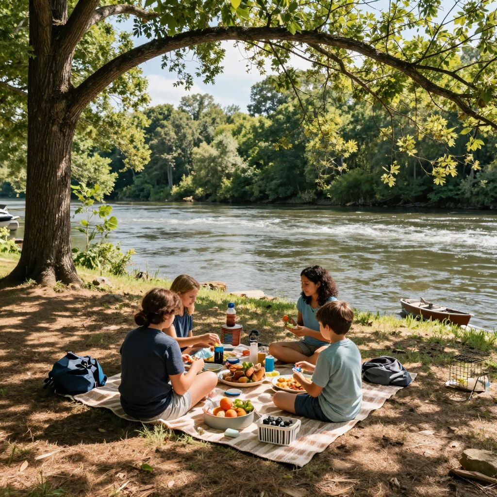 Picnic at Clinchport Boating Access Site