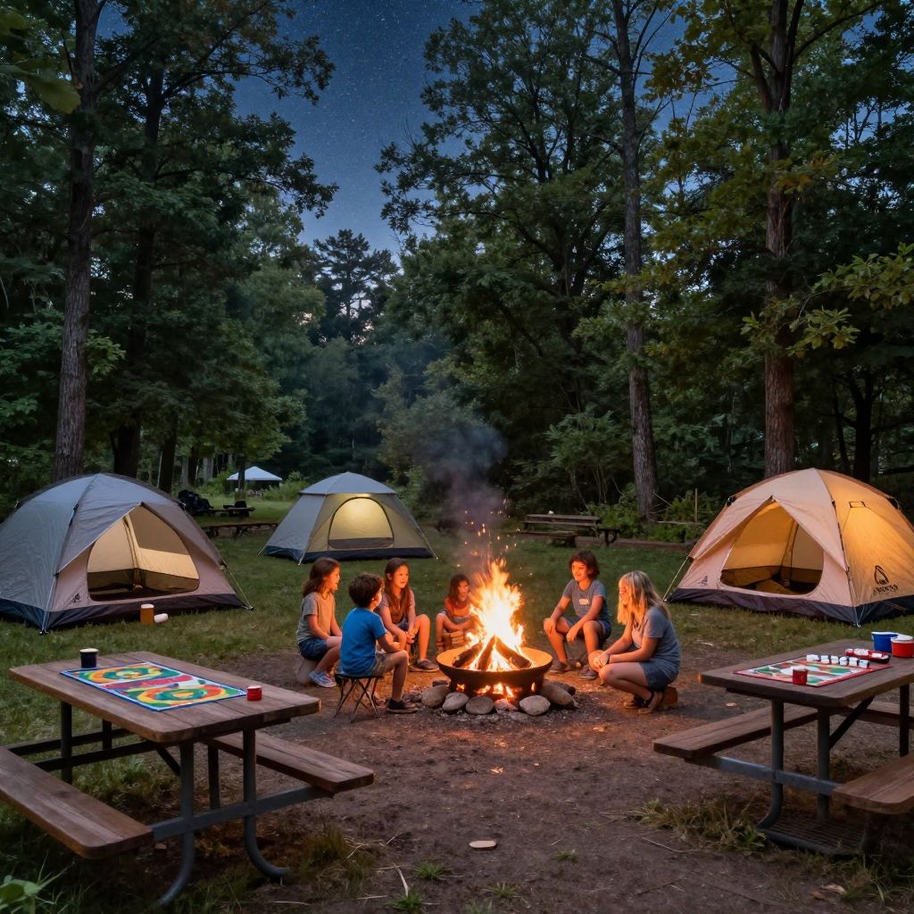 Camping at Bear Creek Lake State Park