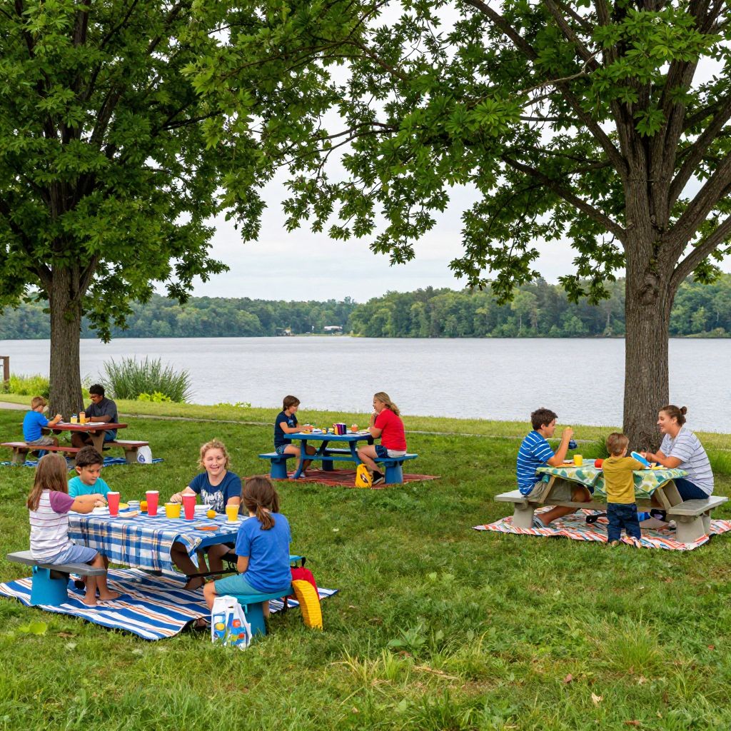 Picnicking at Bear Creek Lake State Park