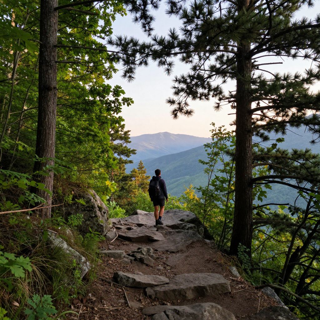 Hiking at Buffalo Mountain Natural Area Preserve