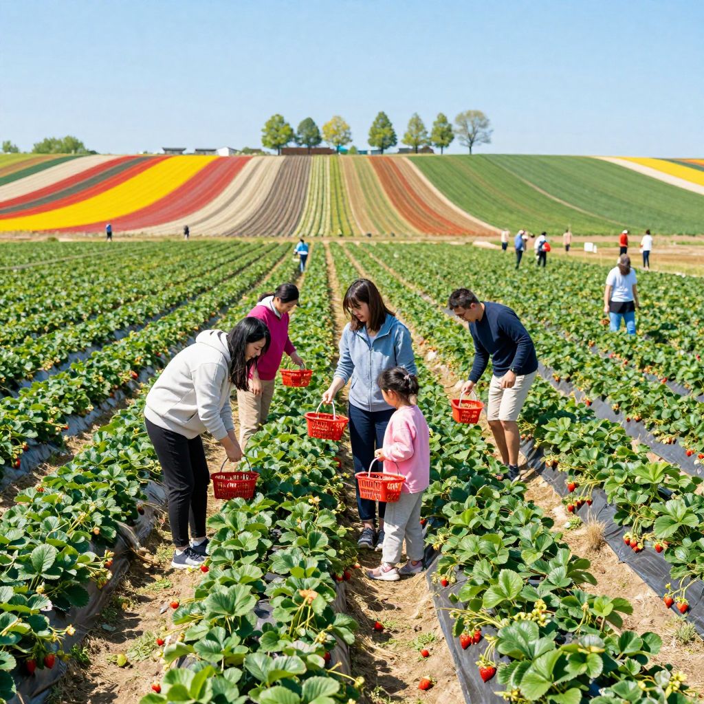 Strawberry Picking at Goose Hill Farms