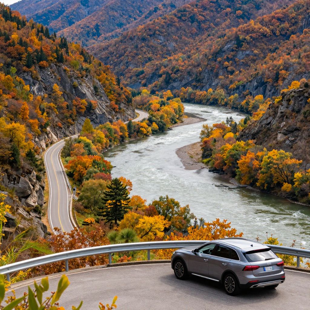 Scenic Drive Along the New River