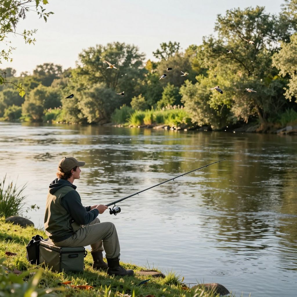 Fishing at the New River