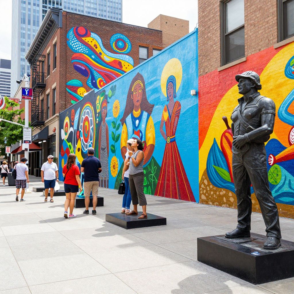 Main Street Murals & Sculptures