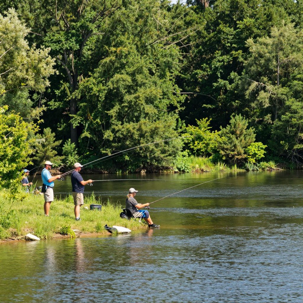 Fishing on the New River Trail