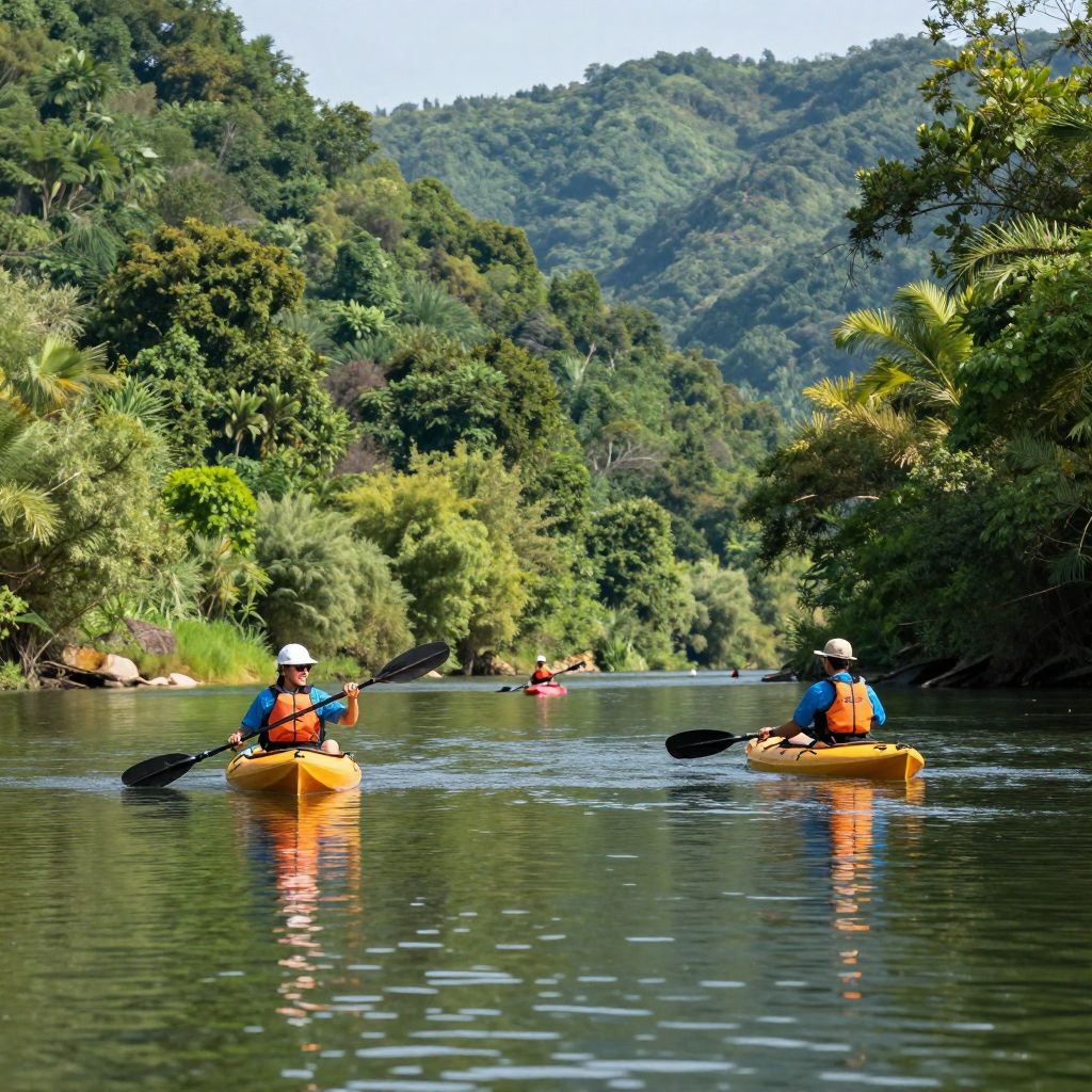 Kayaking in Levisa River
