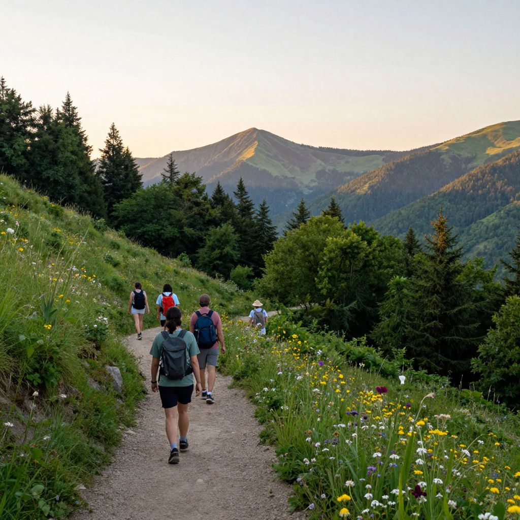 Hiking in the Mountains