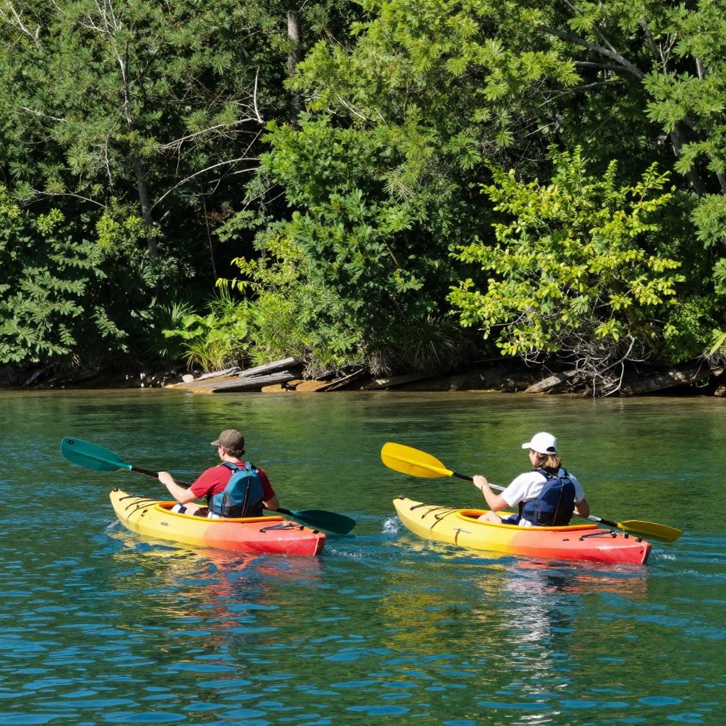 Kayaking at Banister Lake