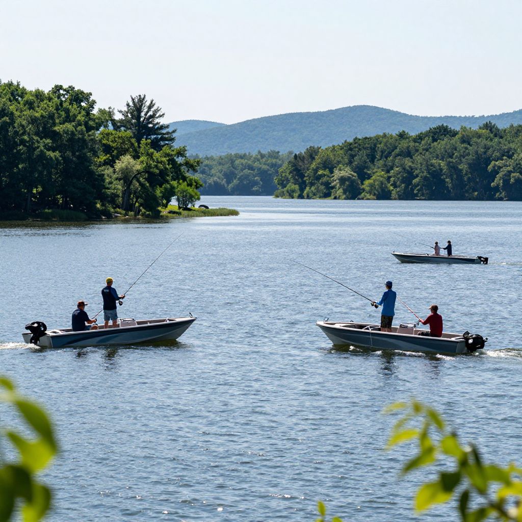 Boating on Buggs Island Lake