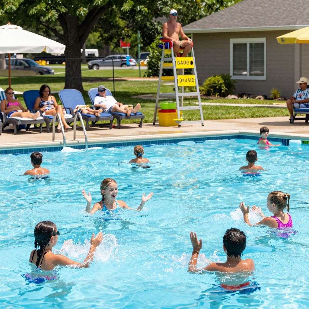 Swimming at Grayson County Recreation Park