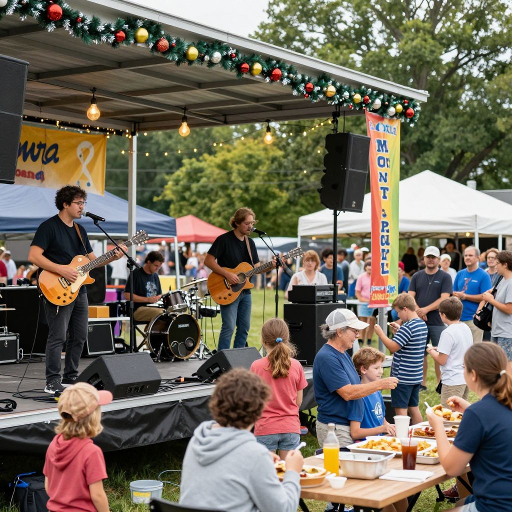 West Point Town Park Stage