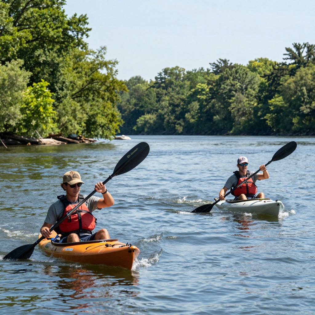 Kayaking at Belle Isle State Park