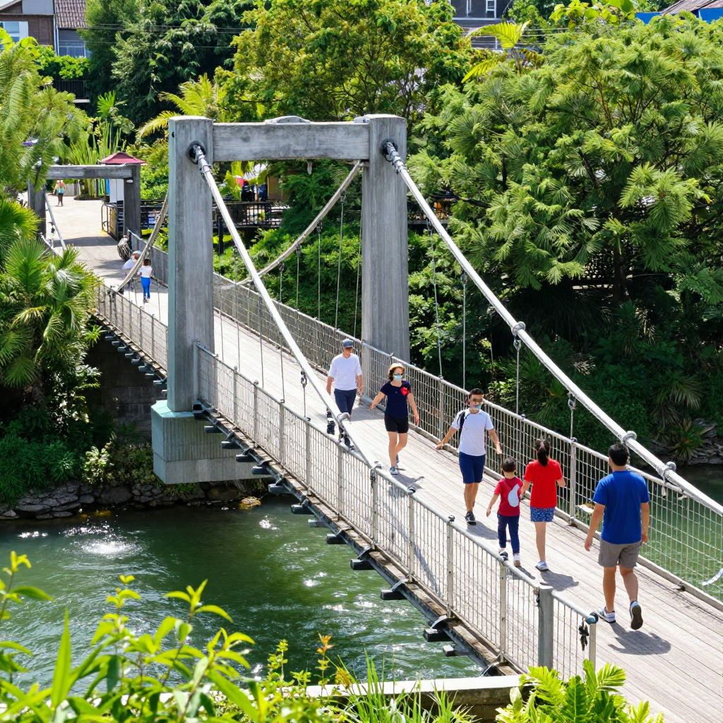 Twelve Swinging Bridges