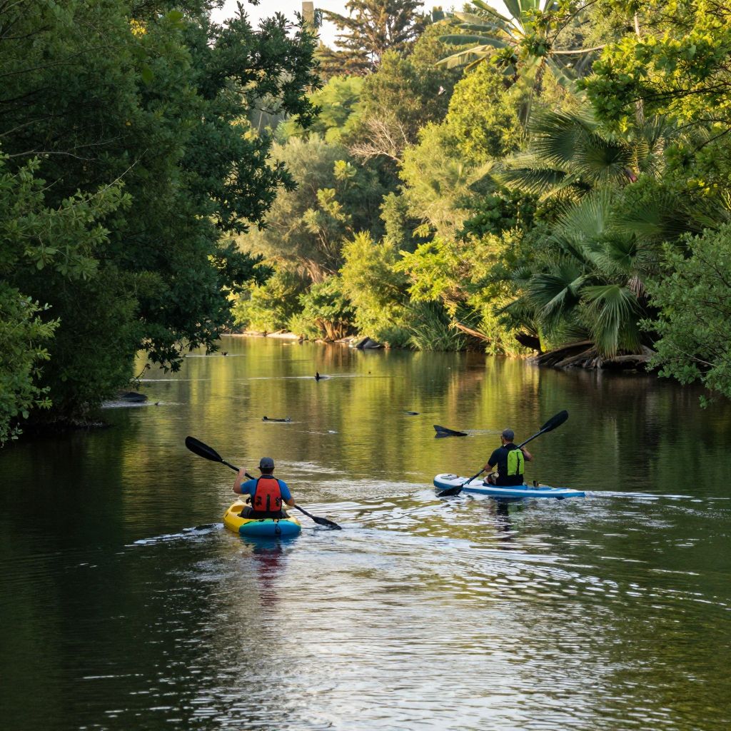 Kayaking or Paddleboarding on Jackson Creek