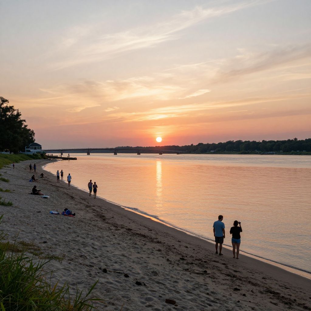 Relax or Stroll at Colonial Beach