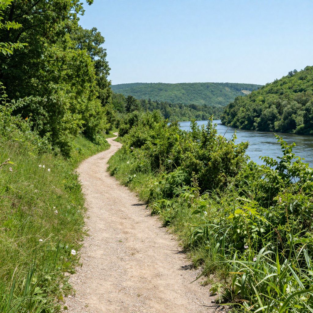 Hiking at New River Trail State Park