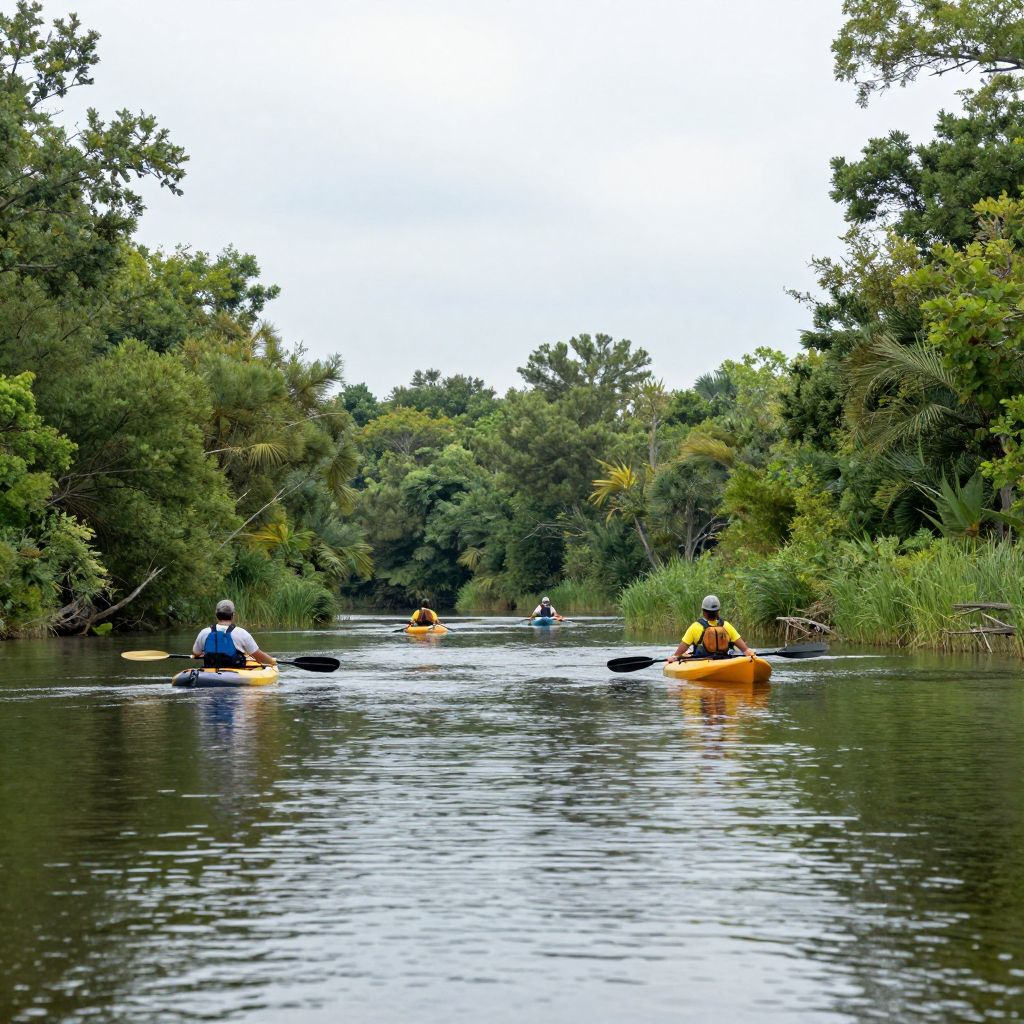 Kayaking on the Yeocomico River